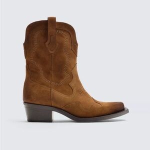ZARA - Leather Cowboy Boots